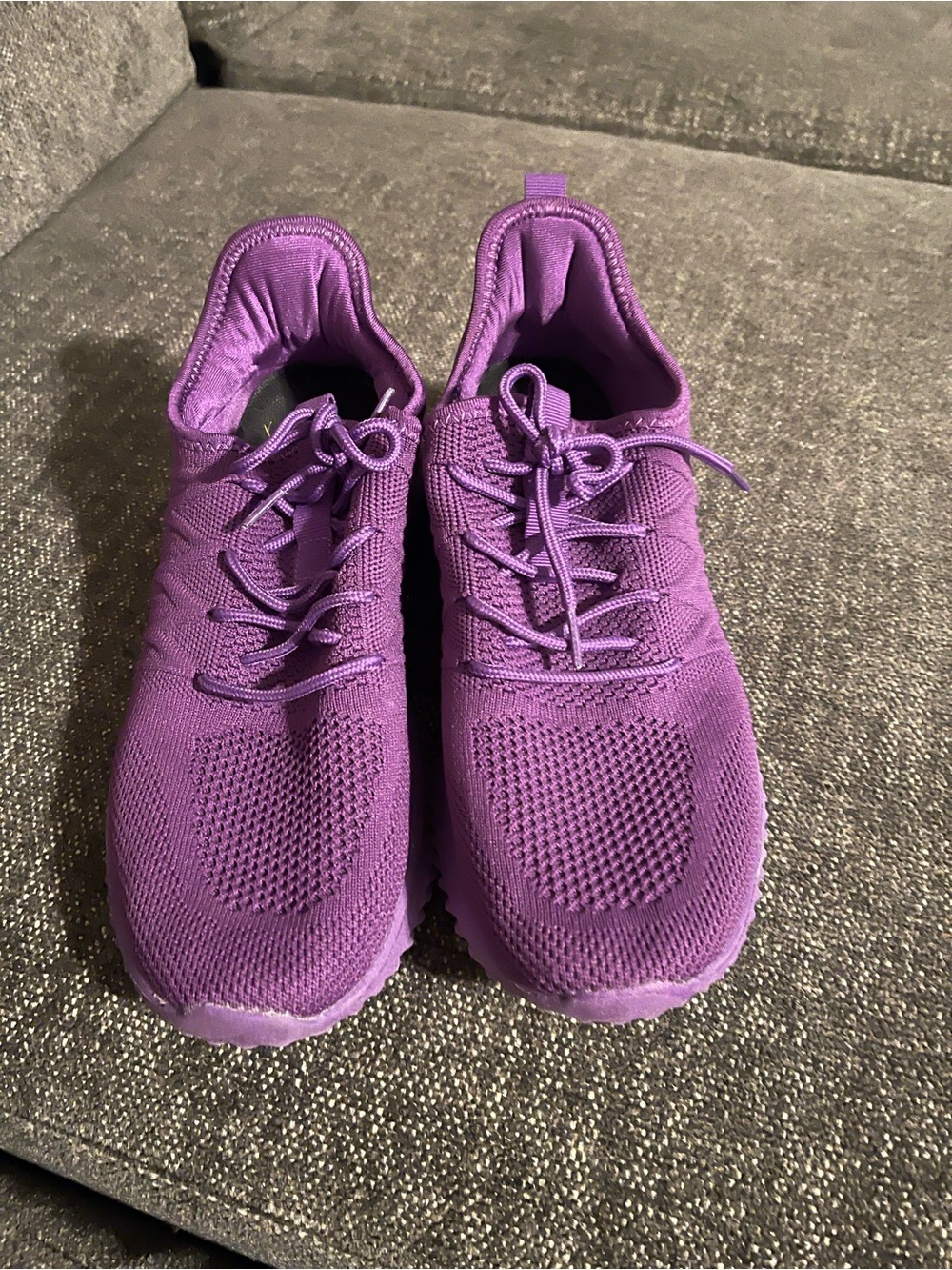 Amazon Women's Knit Lace-Up Sneaker - Purple
